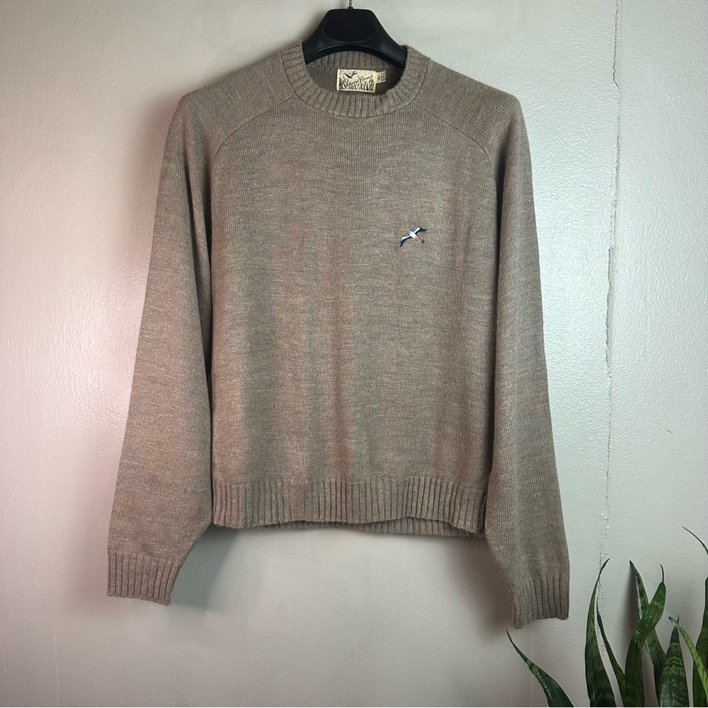 Outward Bound Men’s Knitted Long Sleeve Tan Sweater Sz XL